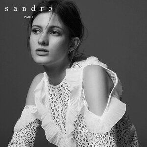 Sandro Lace Long Sleeve Blouse (Size 1)